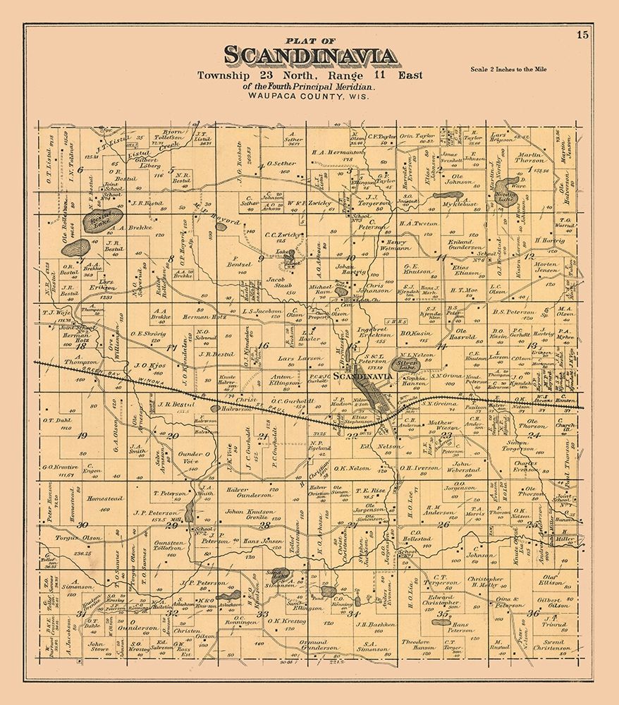 Scandinavia City  Wisconsin - Foote 1889