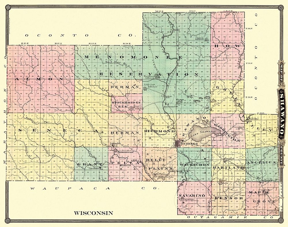 Shawano Wisconsin - Snyder 1878