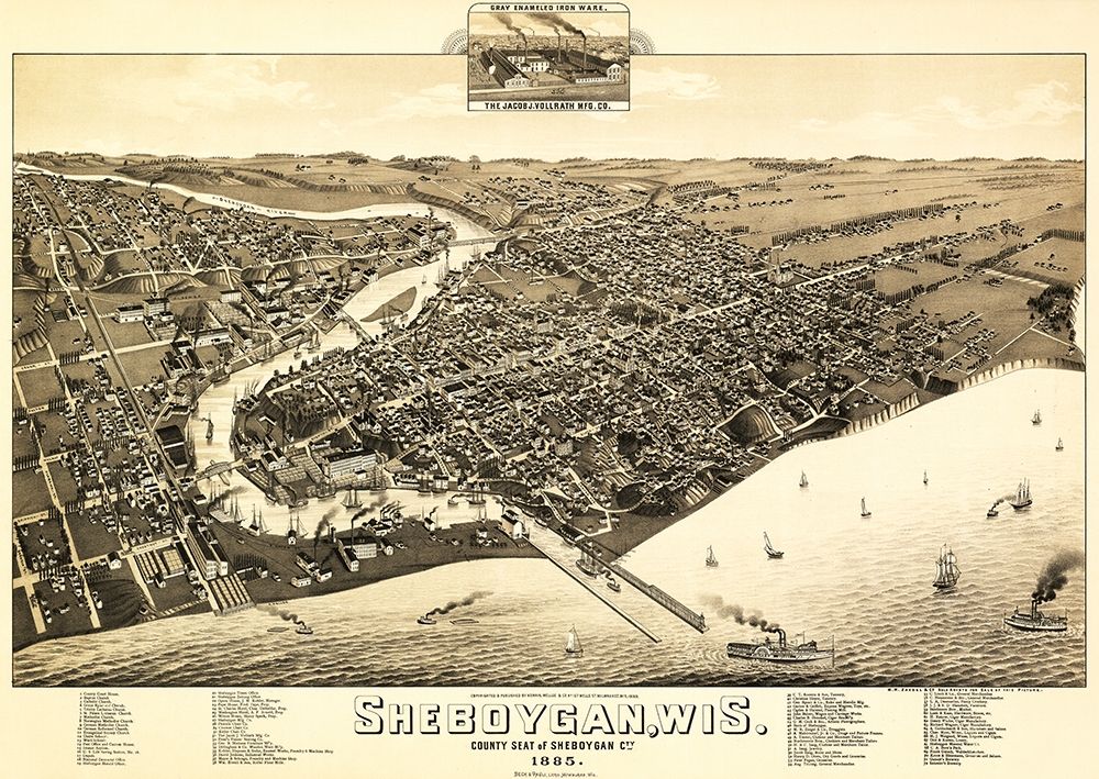 Sheboygan Wisconsin - Wellge 1885
