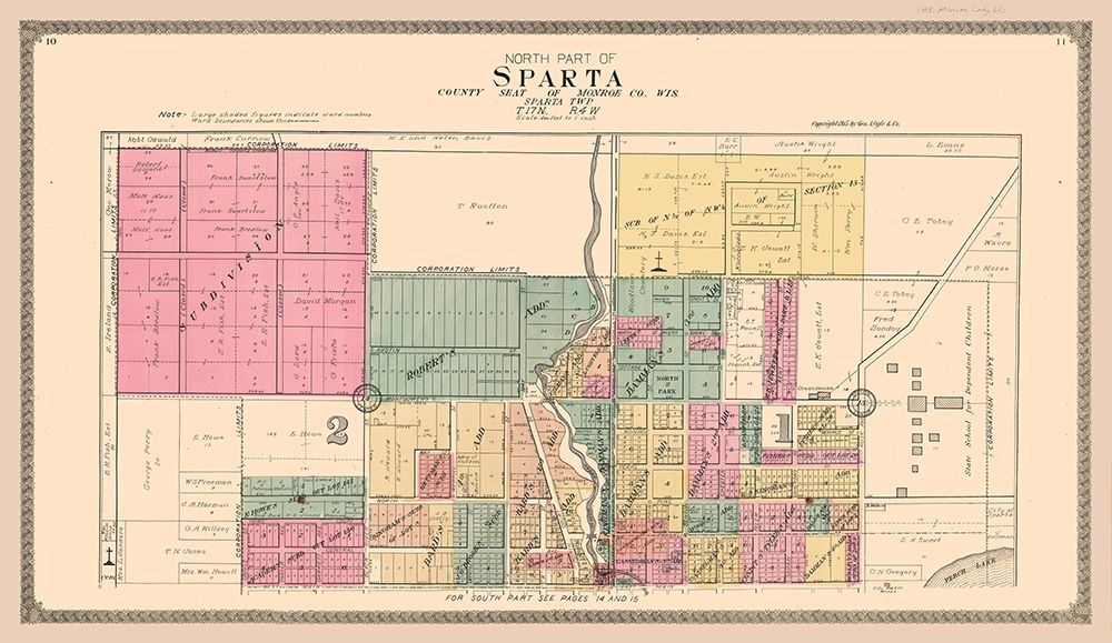 Sparta Wisconsin - Ogle 1915