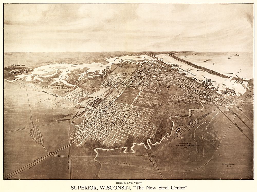 Superior Wisconsin - Bradley 1913