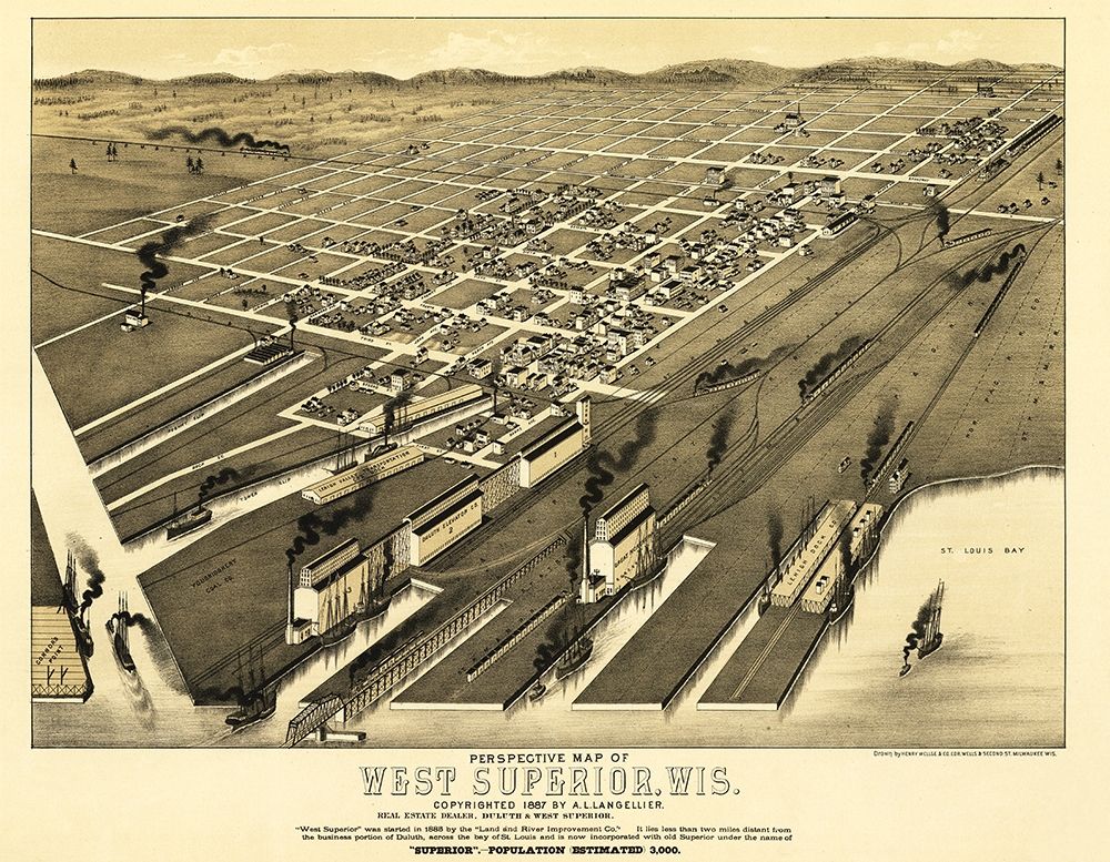 Superior Wisconsin - Wellge 1887