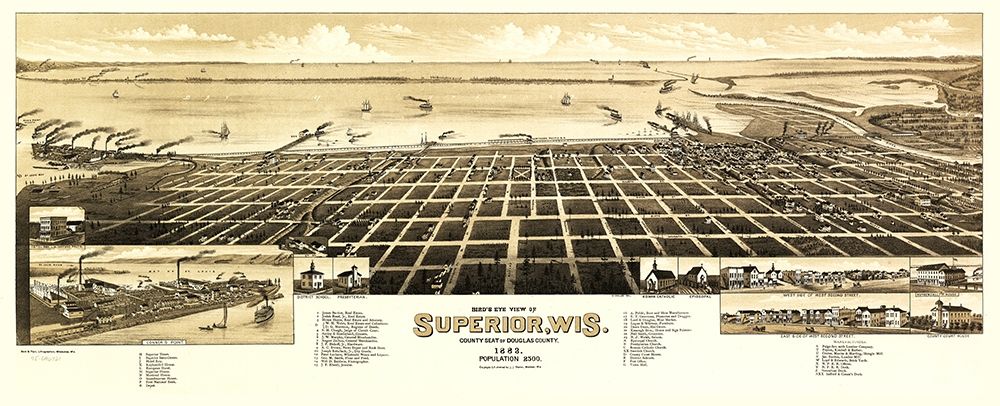 Superior Wisconsin - Wellge 1883