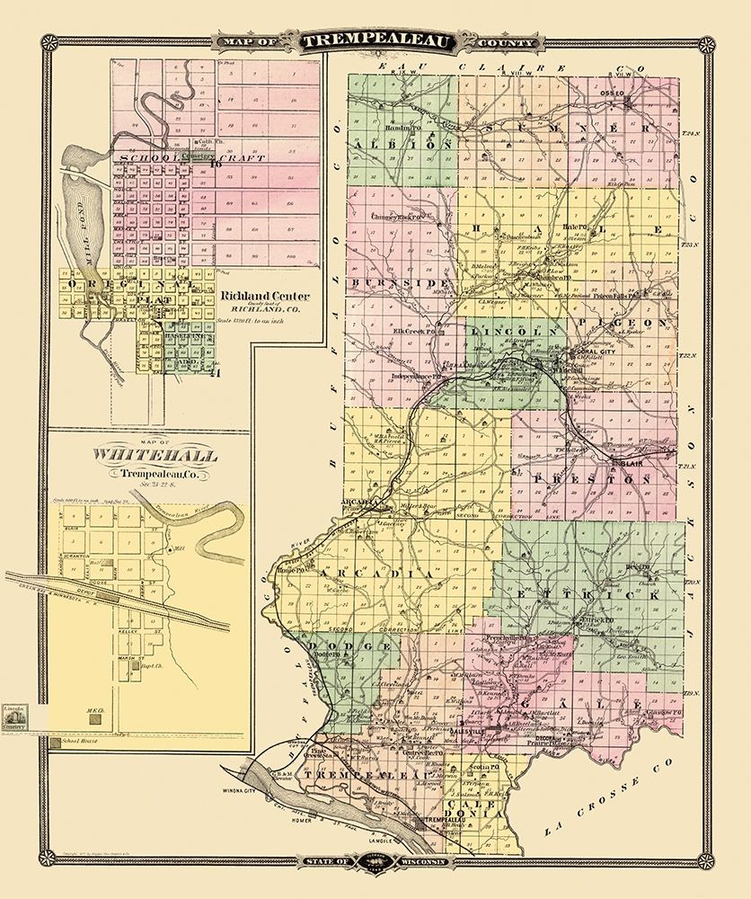 Trempealeau Wisconsin Landowner - Snyder 1878