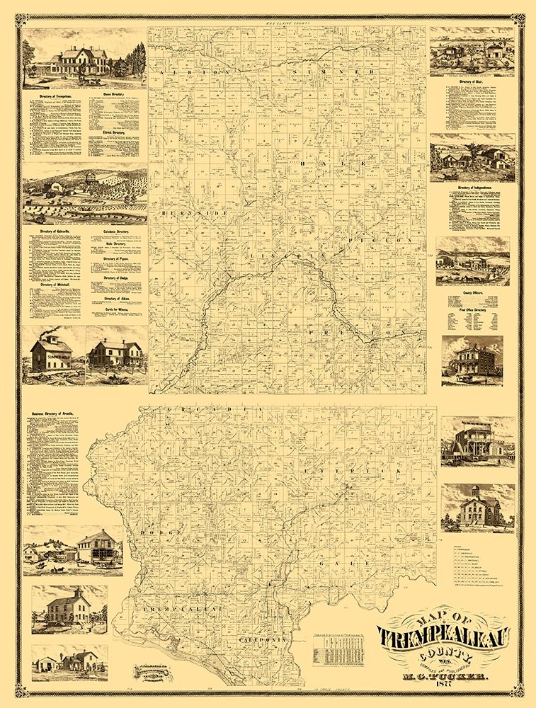 Trempealeau County Wisconsin - Tucker 1877