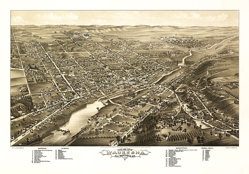 Waukesha Wisconsin - Stoner 1880