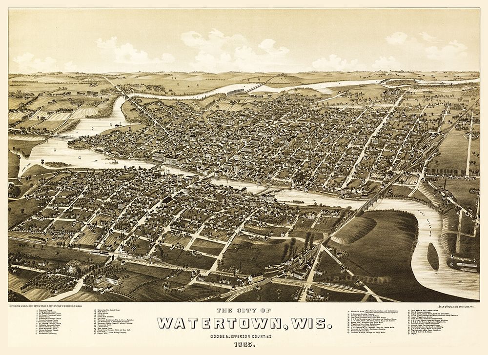 Watertown Wisconsin - Norris 1885