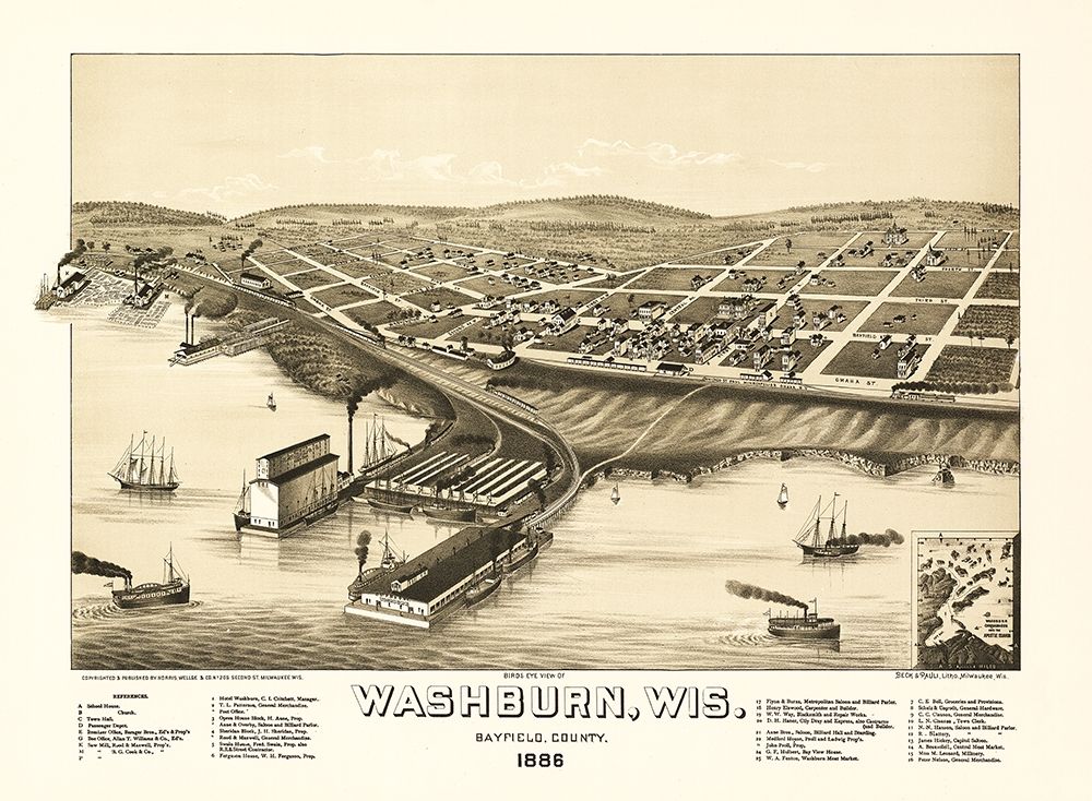 Washburn Wisconsin - Norris 1886