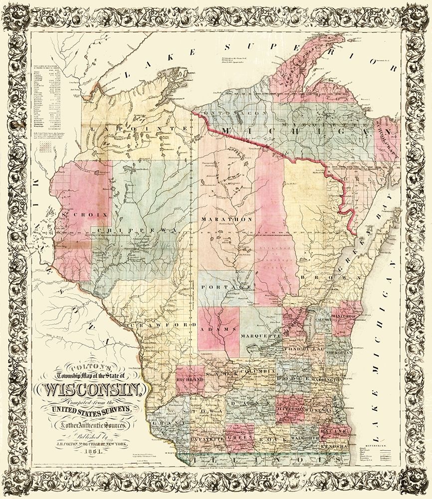 Wisconsin - Colton 1851