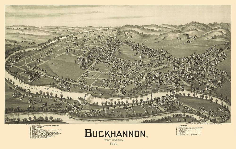 Buckhannon West Virginia - Fowler 1900