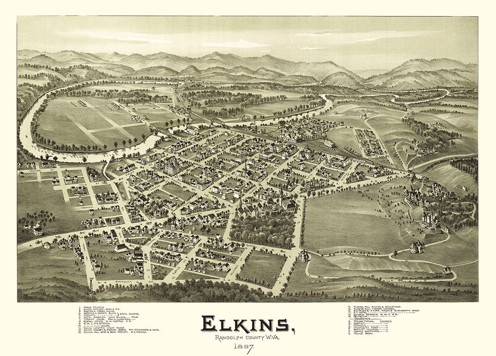 Elkins West Virginia - Fowler 1897