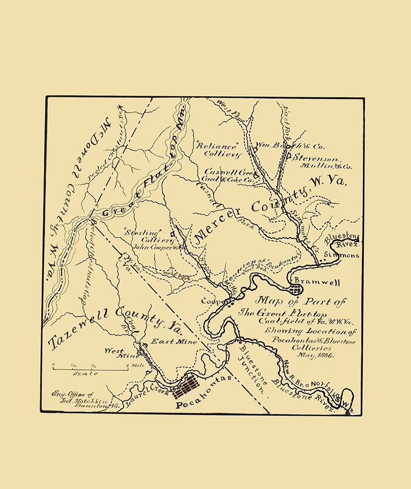 Flat Top Coal Field West Virginia - Hotchkiss 1886