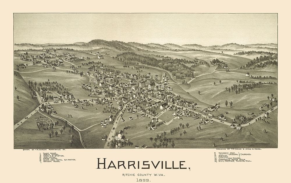 Harrisville West Virginia - Fowler 1899
