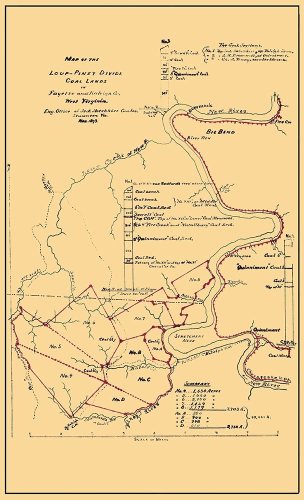 Loup Piney Divide Coal Lands West Virginia