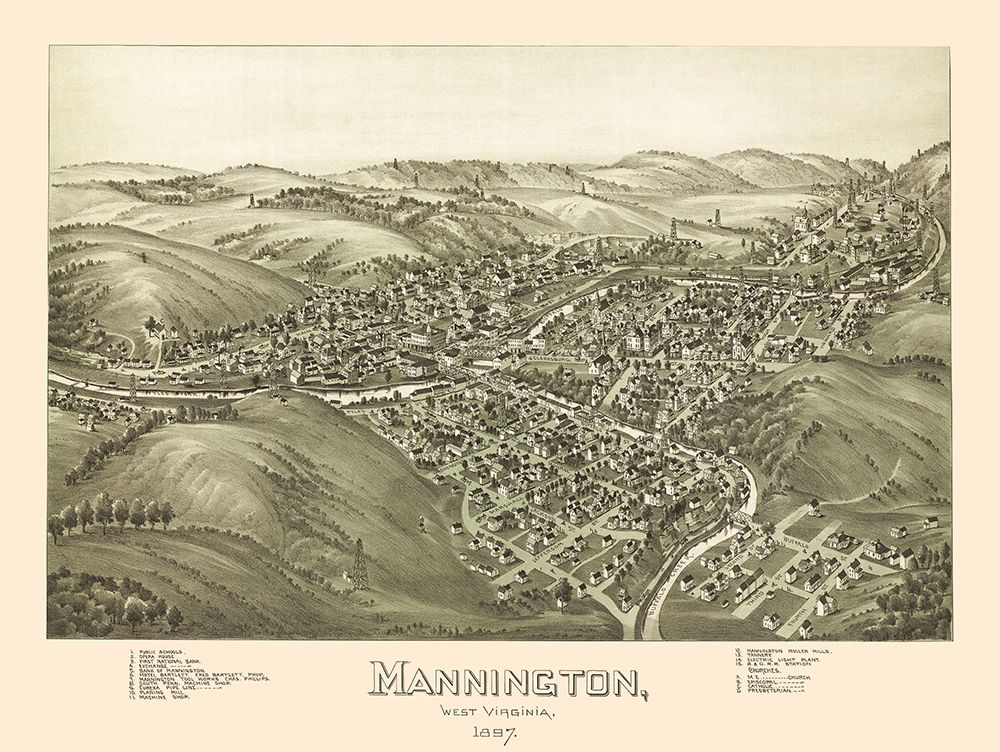 Mannington West Virginia - Fowler 1897