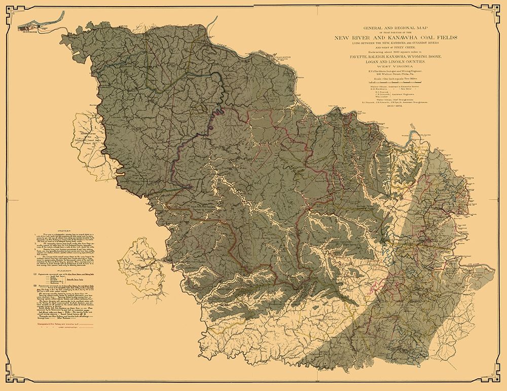 New River Kanawha Coal Fields West Virginia