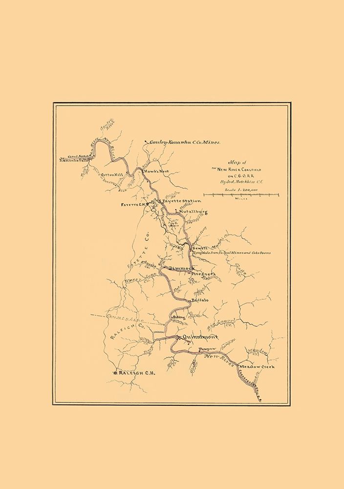 New River Coal Field West VA - Hotchkiss 1880