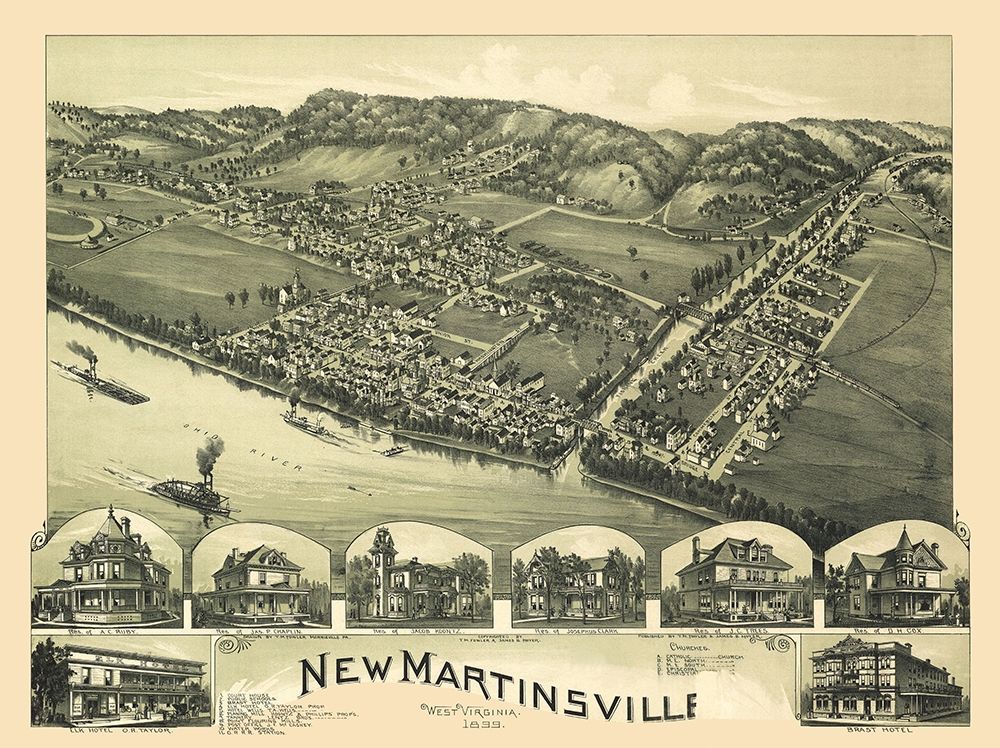 New Martinsville West Virginia - Fowler 1899