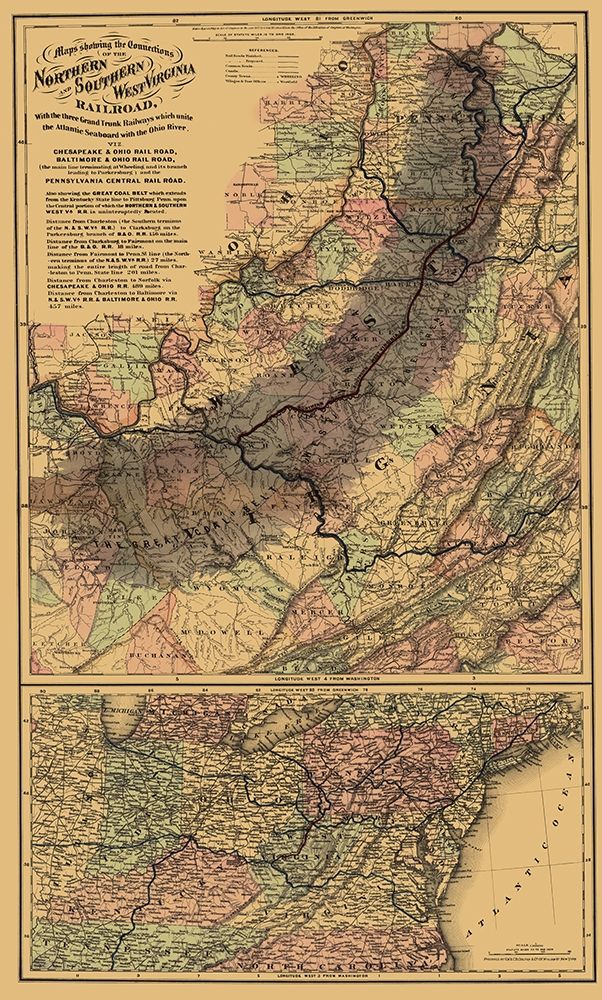 Northern and Southern West Virginia Railroad 1873