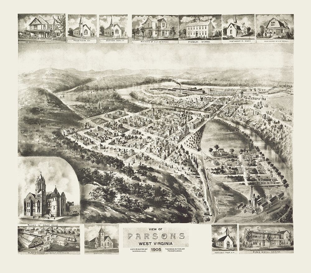 Parsons West Virginia - Fowler 1905