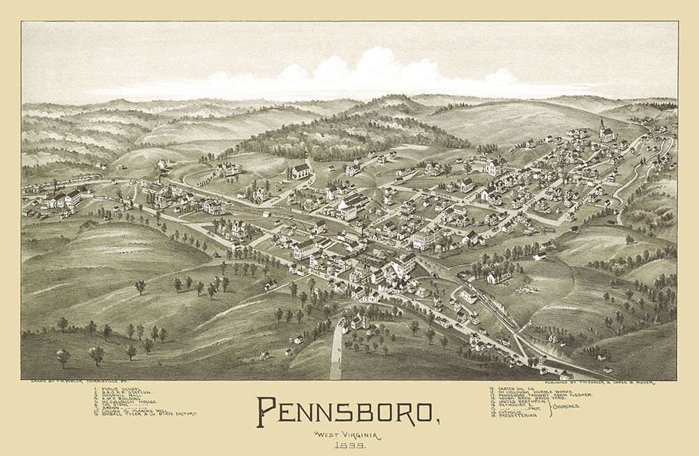 Pennsboro West Virginia - Fowler 1899