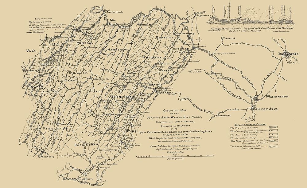 Potomac Basin West of Blue Ridge Virginia