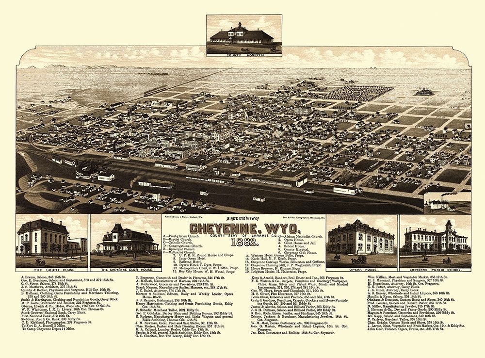 Cheyenne Wyoming - Stoner 1882