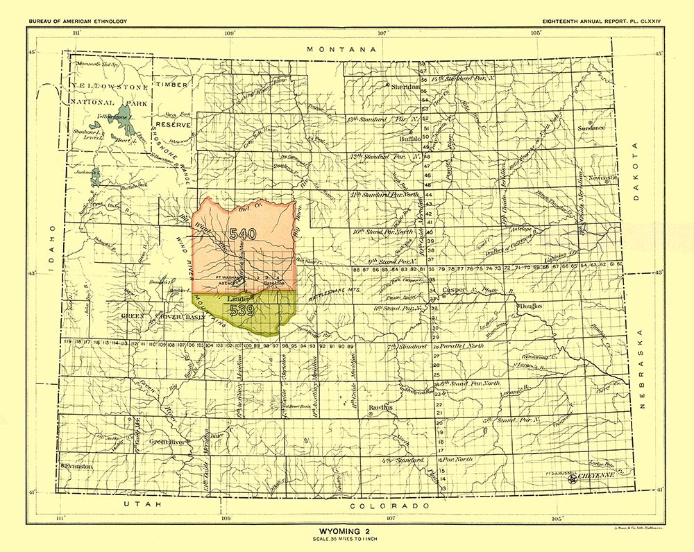 Wyoming - Hoen 1896