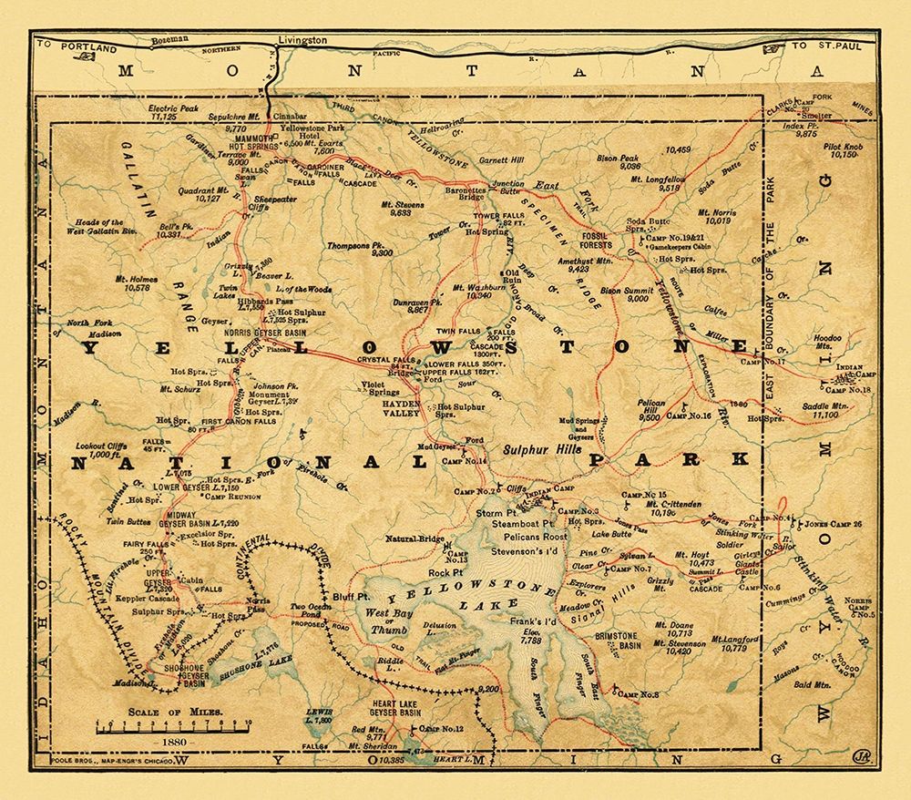 Yellowstone National Park, Wyoming - Poole 1880