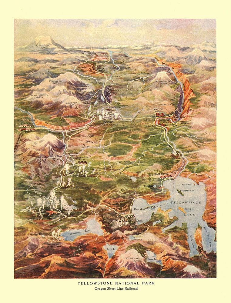 Yellowstone Park Short Line Railroad Wyoming