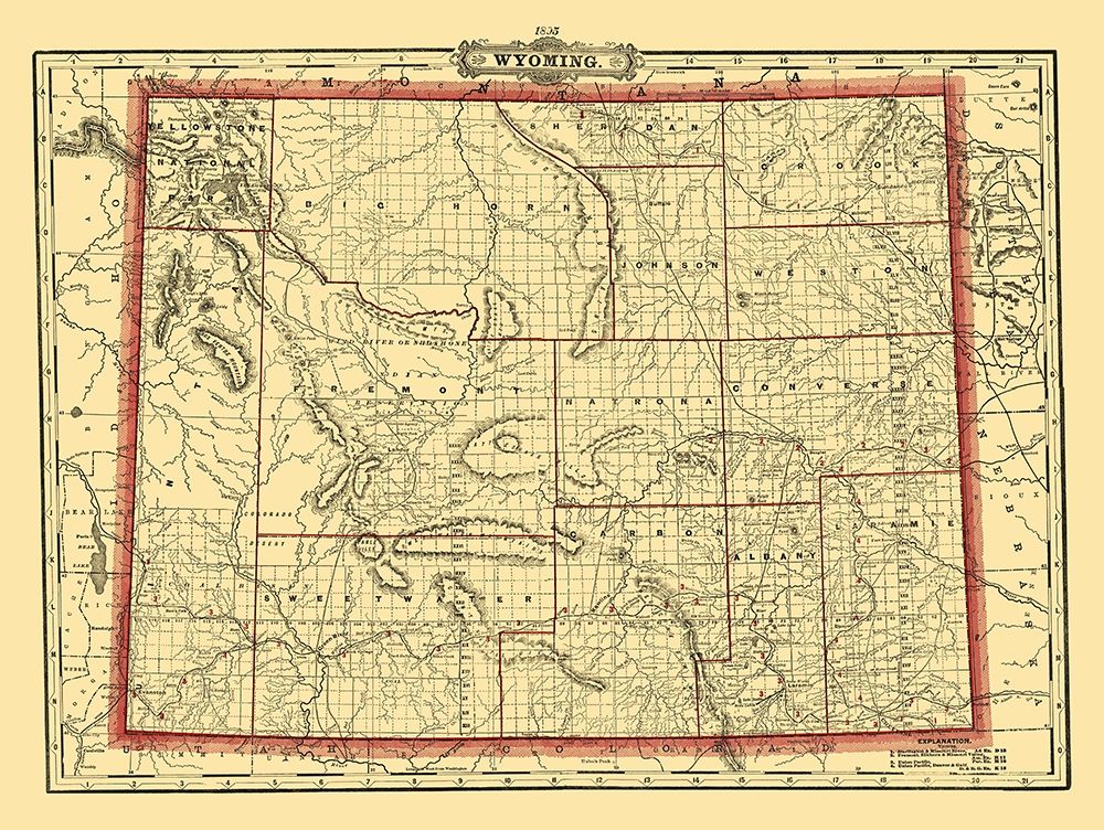 Wyoming - Cram 1895