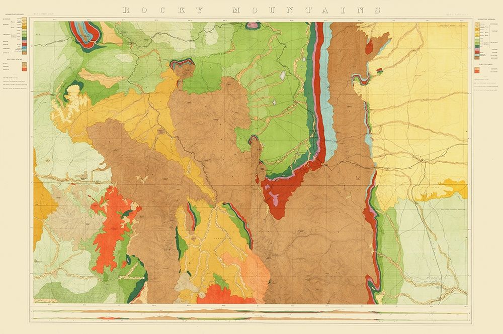 Colorado Rocky Mountains Wyoming - King 1876