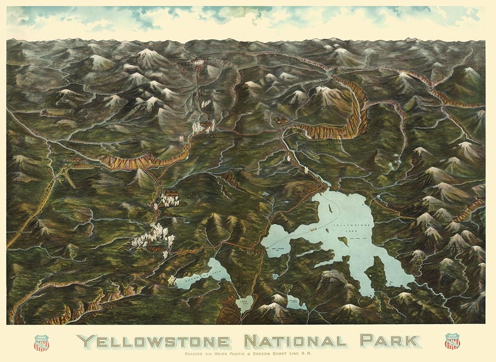 Yellowstone Park Union Pacific Wyoming