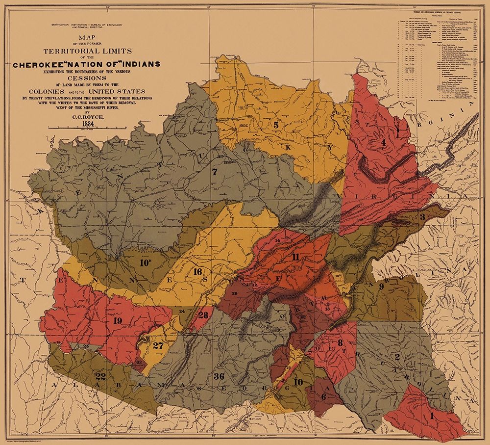 Cherokee Nation of Indians, Colonies, Mississippi