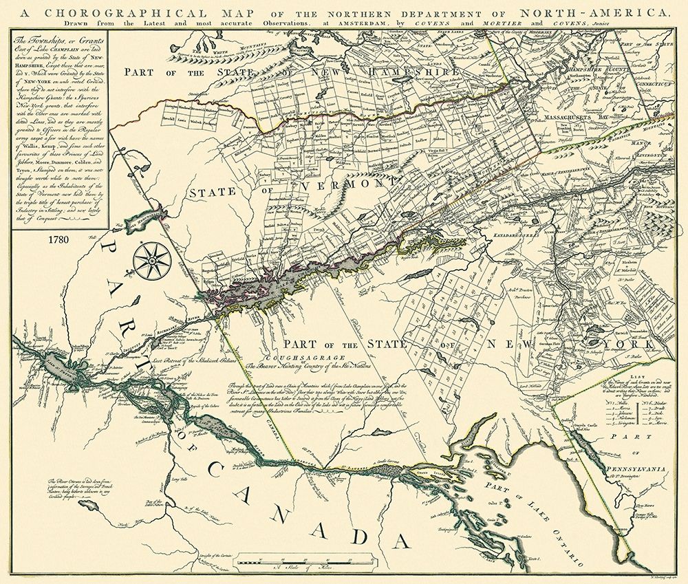 Northern Department of America - Covens 1780
