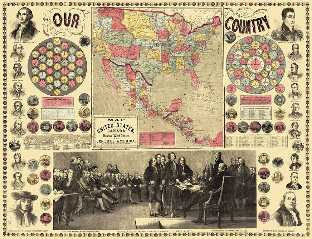 United States, Declaration Signing - Purley 1859