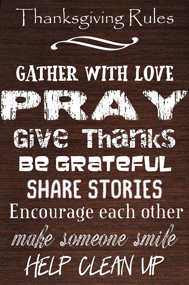 Thanksgiving Rules