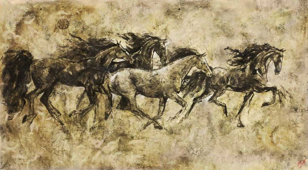Horses Running I