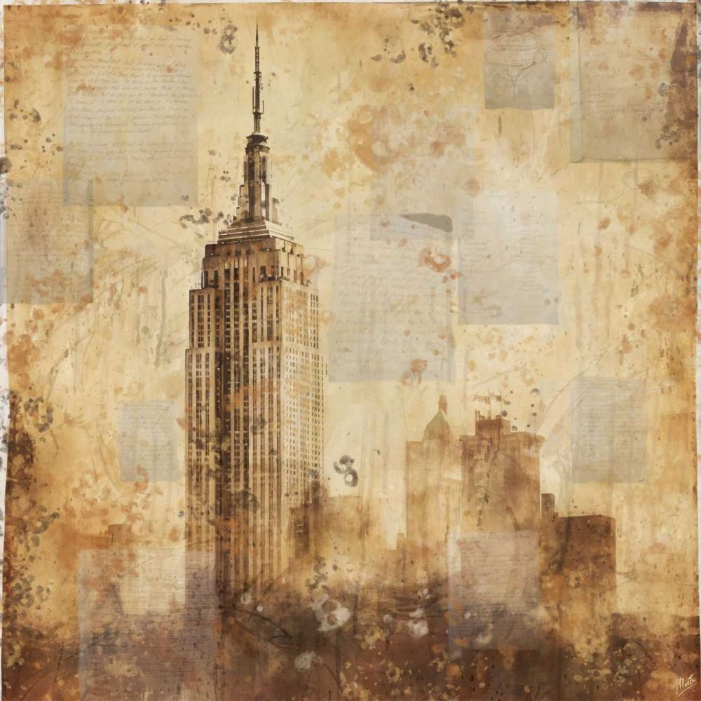 New York Watercolor I