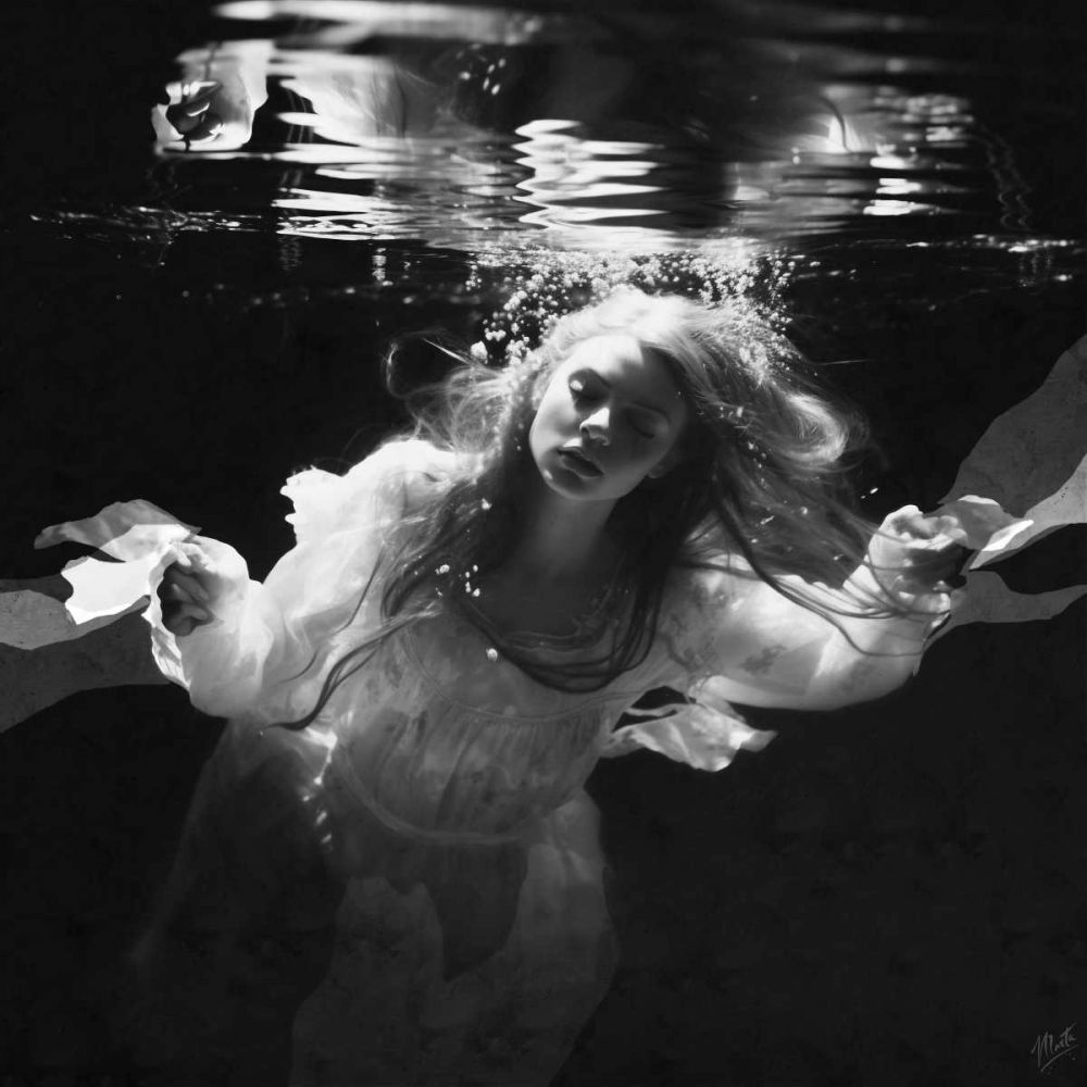 B And W Photo mermaid II