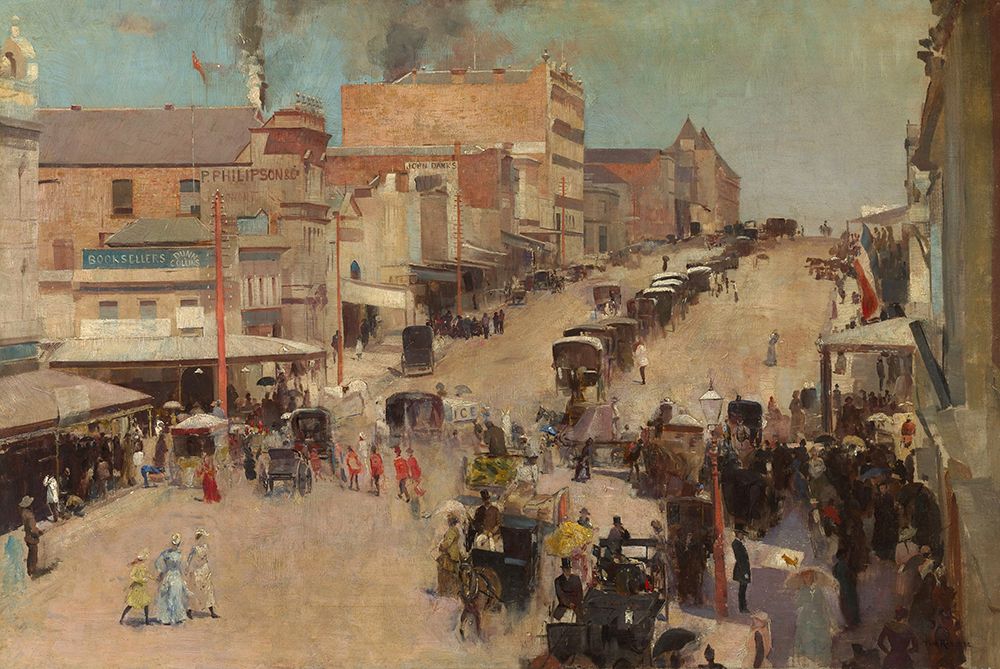 Bourke Street, Melbourne ca 1886
