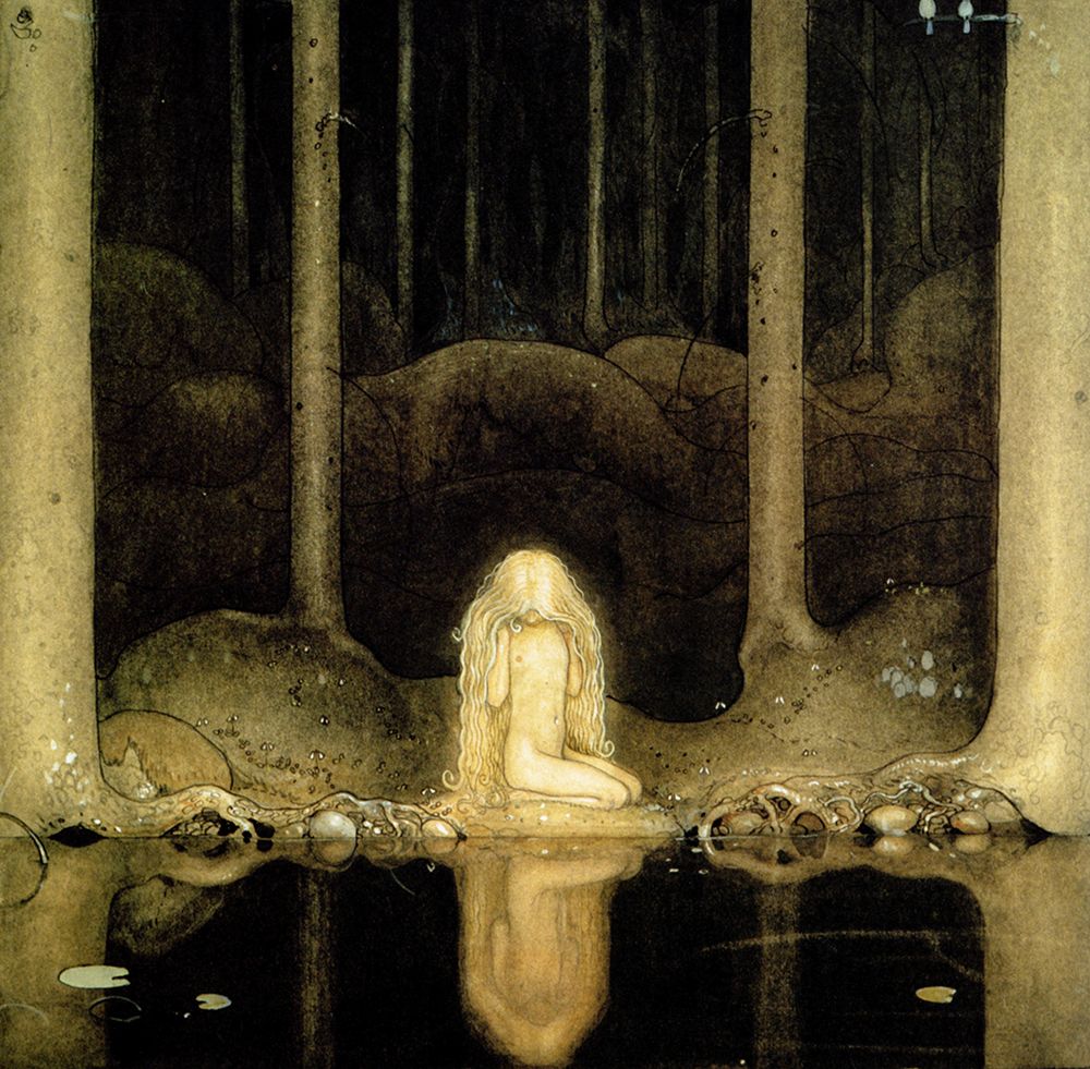 Cottongrass looks into Water for her Heart ca 1907