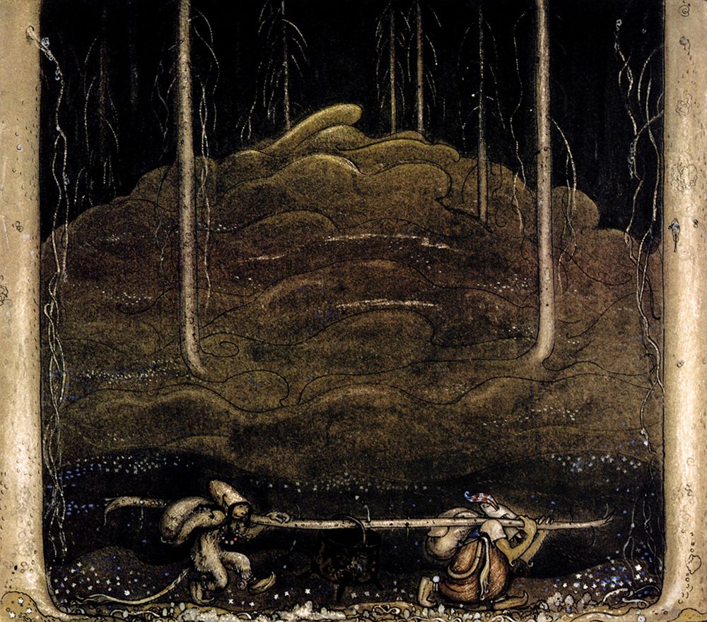 They Carried the Trolls Cauldron Between Them on a Stick 1914