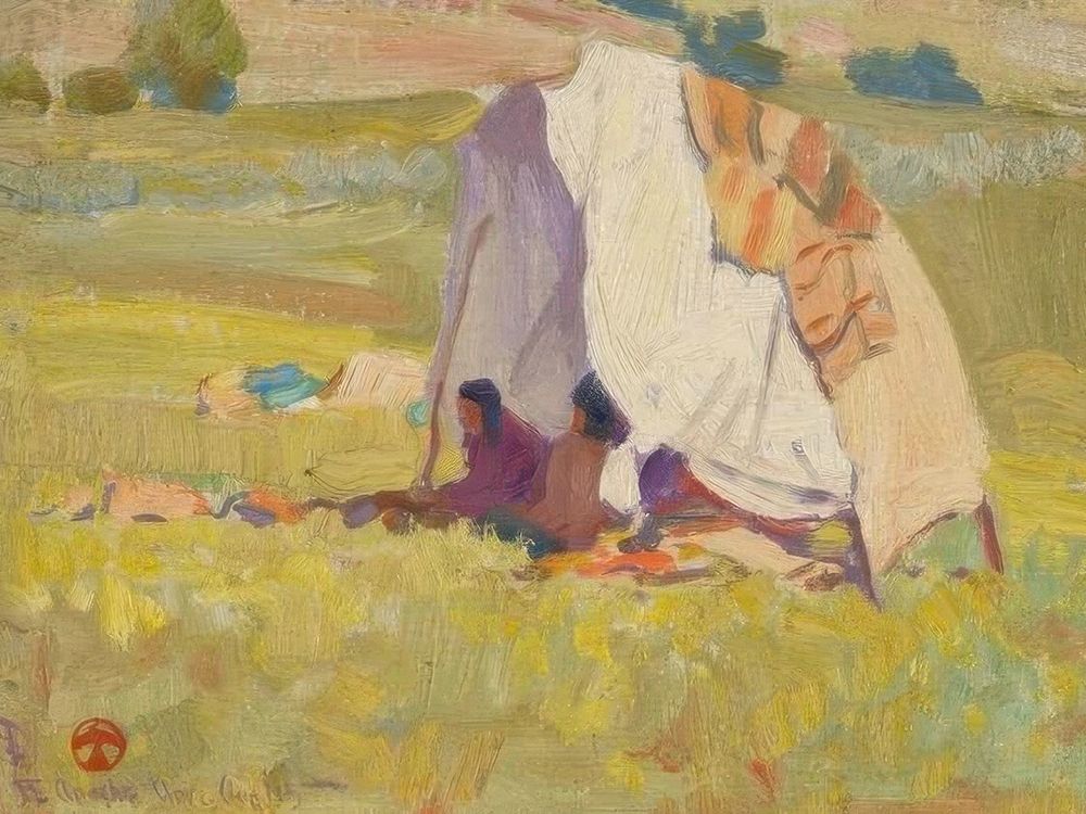 Apache Shelter, White Mountain Reservation, Arizona 1915