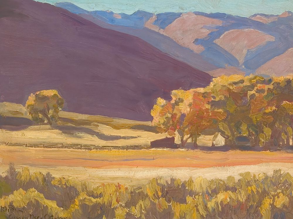 Autumn Cottonwoods, Near Carson, Nevada 1919
