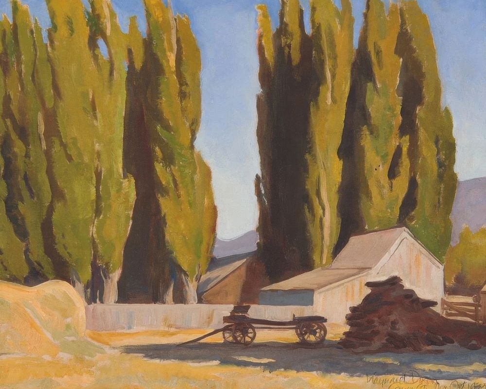 Barn and Poplars 1935