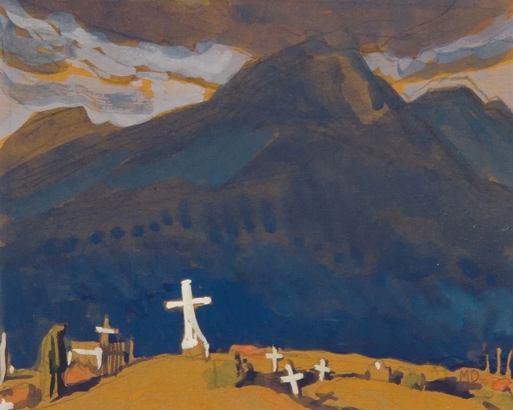 Campo Santo Cemetery study ca 1931