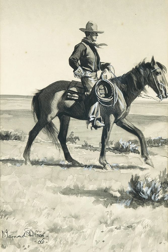 Cowboy on Horseback 1906