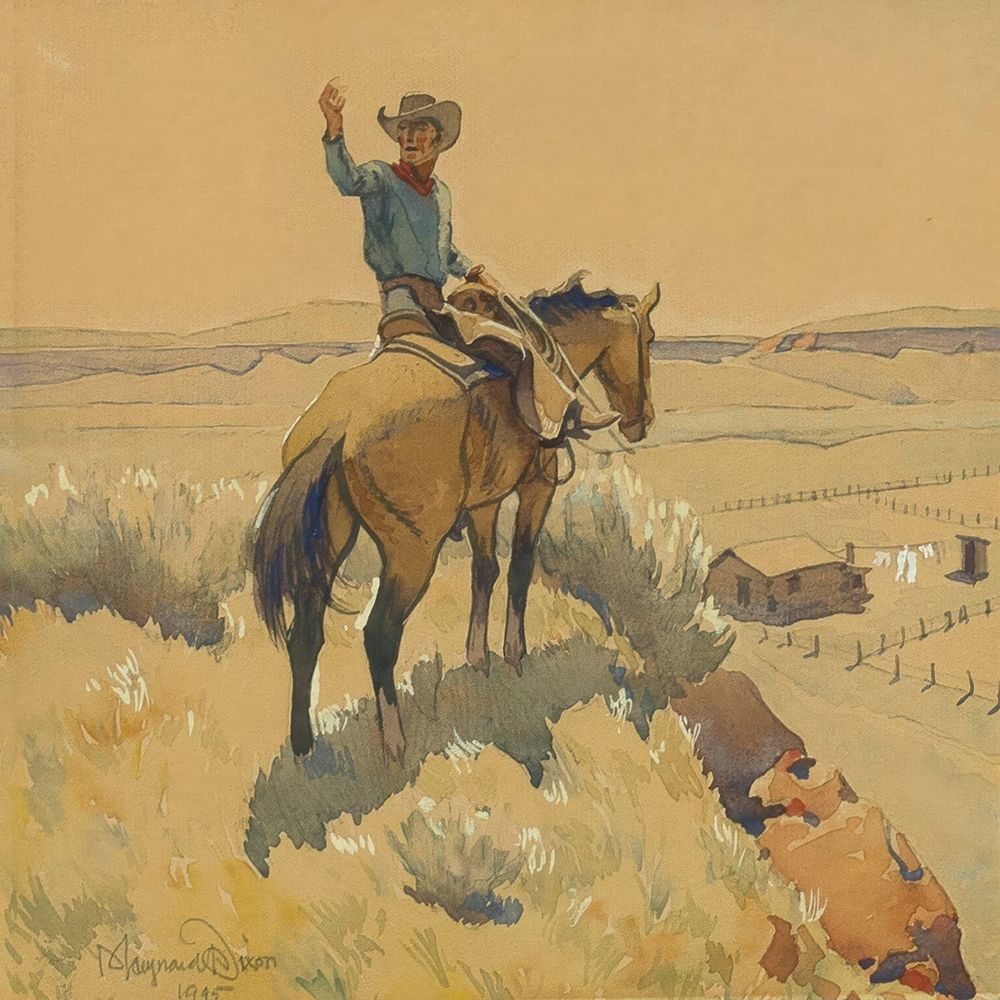 Cowboy On Horseback 1945