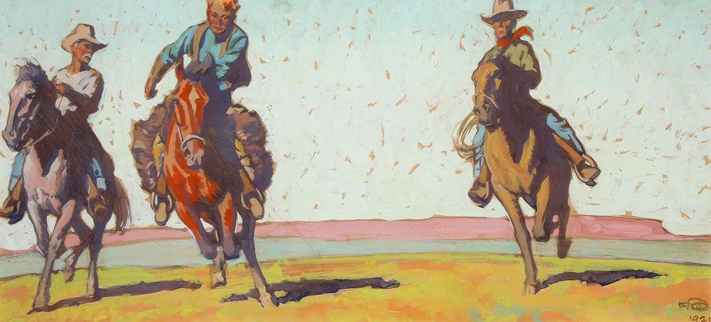 Cowboys on the Plain 1921